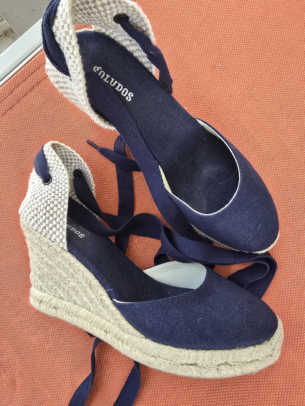 Soludos Women's Navy Espadrille Wedge Sandals